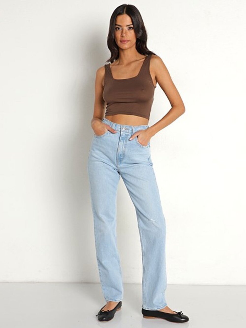 Levi's 70s High Rise Slim Straight Jeans in Marin Hits Light Blue Denim Wash 28